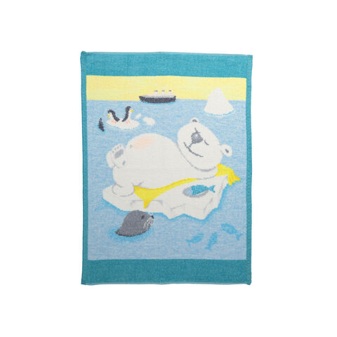 Полотенце 37х50 Feiler Bear and friends indian bear голубое