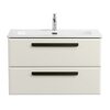 Cezares ECO-CER-N-1200-2C-SO-GR-P ECO-CER-N База под раковину подвесная с двумя выкатными ящиками, Grafito, 1200x457x500, ECO-CER-N-1200-2C-SO-GR-P
