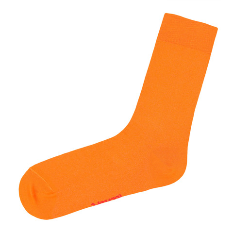 Однотонные носки оранжевого цвета оптом