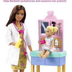 Барби Кем Быть Педиатр Брюнетка с Пациентом
