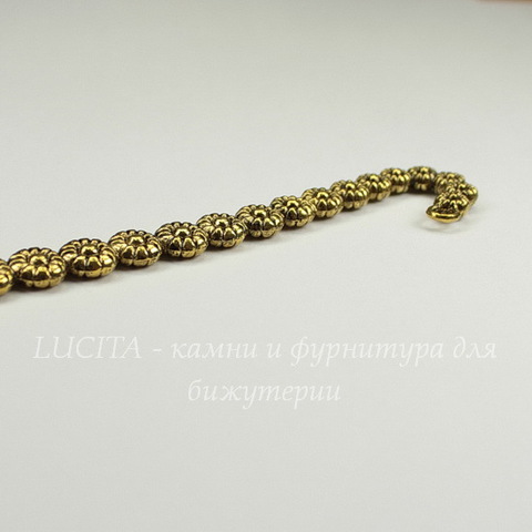Основа для закладки "Маргаритки" (цвет - античное золото) 12 см