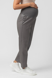 Утепленные спортивные брюки для беременных 12235 серый