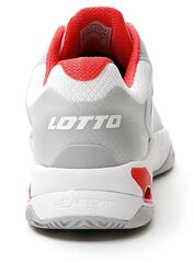 Женские теннисные кроссовки Lotto Mirage 100 Clay - all white/red poppy