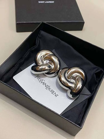 Серьги клипсы YSL