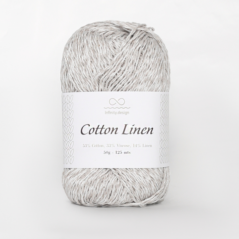 Пряжа Infinity Cotton Linen 3820 жемчужный