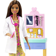 Барби Кем Быть Педиатр Брюнетка с Пациентом