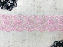 Вышивка на органзе, ш. 4,3 см