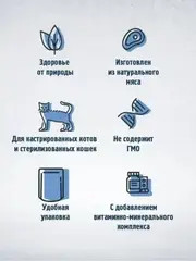 Happy Cat пауч для стерилизованных кошек лосось кусочки в желе (Россия) 85г