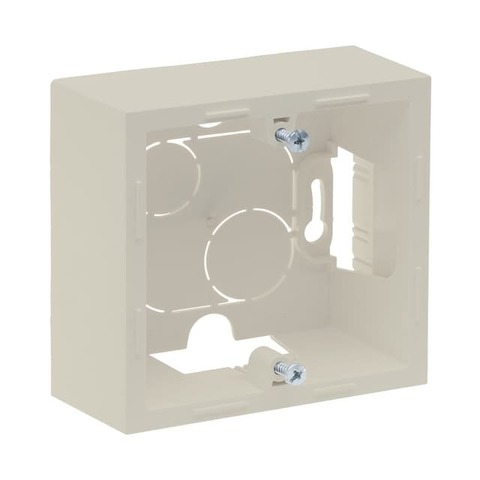 Коробка накладного монтажа на 1 пост. Цвет Слоновая кость. Legrand серия SUNO. 721294