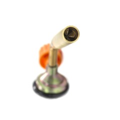 73-0-010 Горелка газовая на баллон, сопло 13х110мм, ручной поджиг, расход 120г/ч, работа 360°, латунь (РемоКолор)