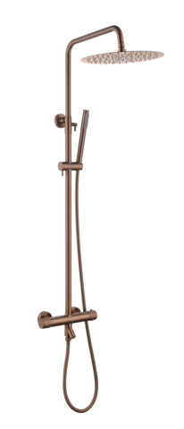 Boheme 468-T-BRB Стойка для душа с термостатом UNO BRUSHED BRONZE