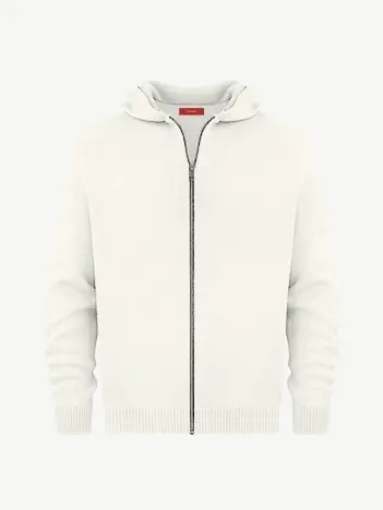 Толстовка на замке из мягкой шерсти