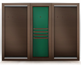 Киевница современная ясень мдф/шпон на 8 киев  (RAL 8014,Манчестер 70 yellow green) фото №9