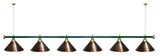 Лампа STARTBILLIARDS 6 пл. (плафоны зеленые,штанга золотая,фурнитура золото) фото №37
