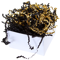 Наполнитель бумажный, бумага/фольга, Черный/Золото, 50 г