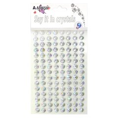 
          Наклейки-стразы Alingar, акриловые, "Прозрачный кристалл", голографик, крупный, пакет с европодвесом