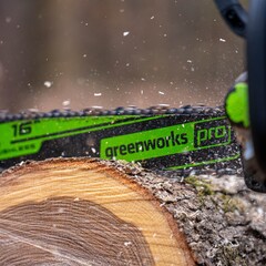 Цепная пила Greenworks GD60CS25K4 60V (40 см) аккумуляторная, с АКБ 4 А/ч и ЗУ