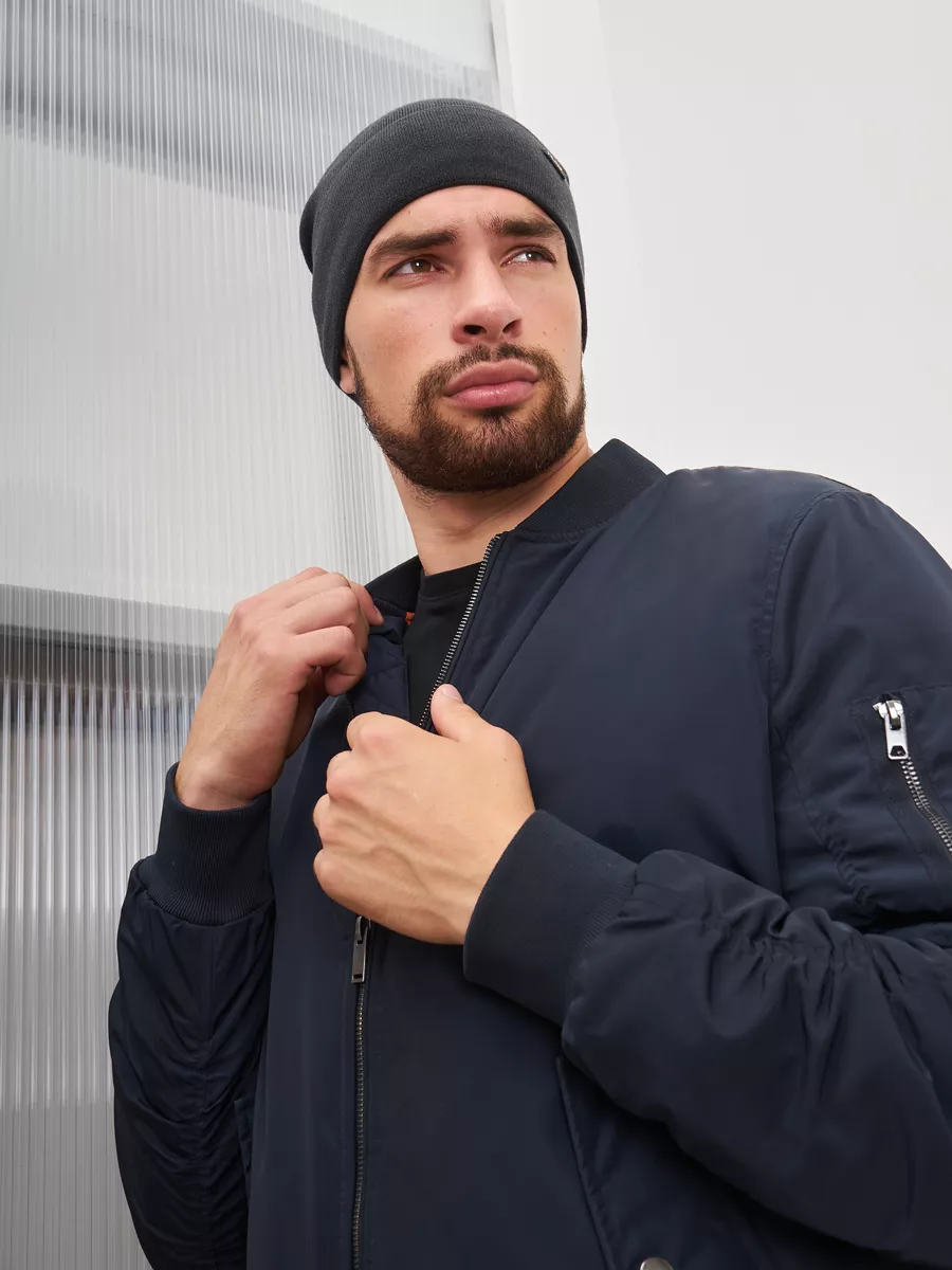 Шапка бини зимняя весенняя с флисом