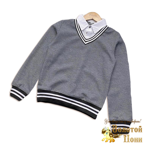 Джемпер-обманка м (9-13) 260415-WD199