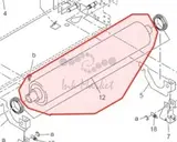 Ролик подачи бумаги 920 LOWER ROLLER ASSY -57GAR72200 Konica Minolta