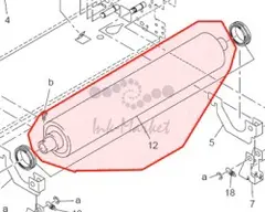 Ролик подачи бумаги 920 LOWER ROLLER ASSY -57GAR72200 Konica Minolta