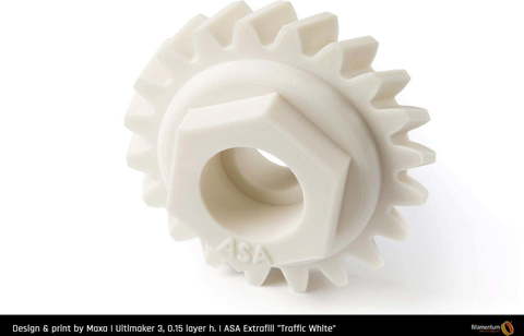 Пластик для 3D-принтера Fillamentum ASA Extrafill Traffic White