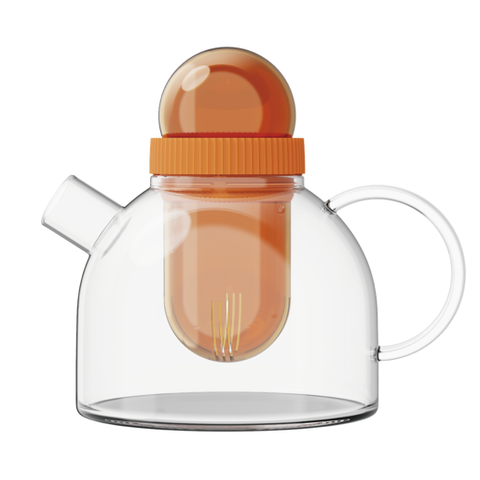Заварочный чайник KissKissFish BoogieWoogie Teapot оранжевый