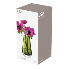 Ваза Flower 14 см, зеленая