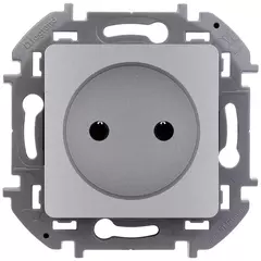INSPIRIA Розетка 2К алюминий 673712