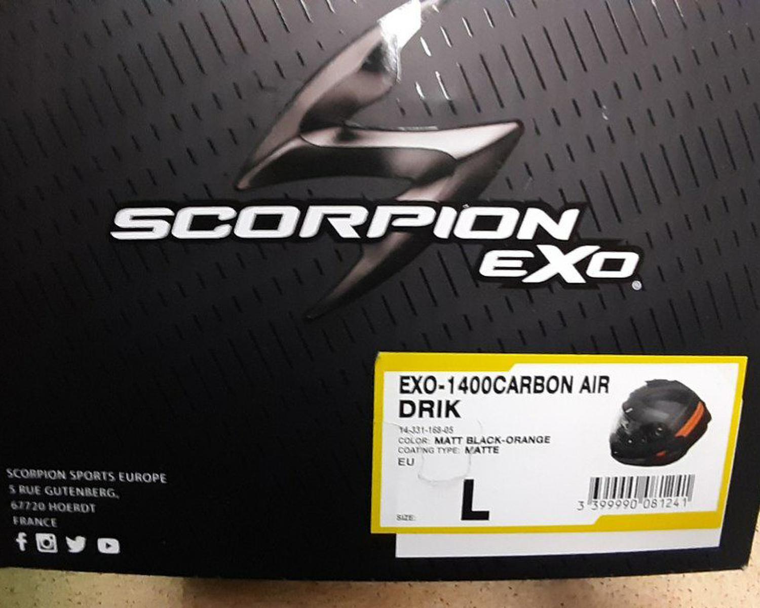 Scorpion EXO 1400 Carbon AIR L 59 60