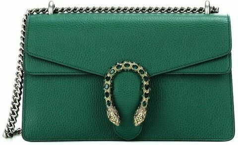 Маленькая кожаная сумка через плечо Gucci Dionysus зеленый