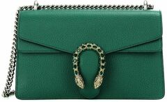 Маленькая кожаная сумка через плечо Gucci Dionysus зеленый