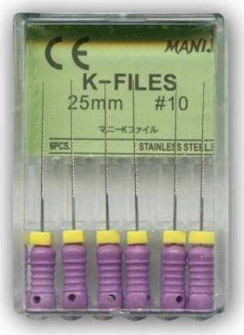 K-Files №10 MANI 6шт, 25мм