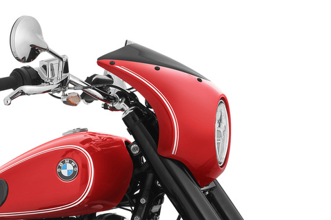 Обтекатель фары »Rock ’n‘ Roll« BMW R18, красный металлик с белой полосой