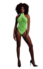 Неоновое зеленое боди Body with Halter Neck - 