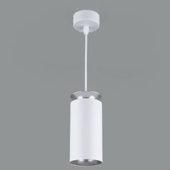 Подвесной светодиодный светильник Elektrostandard DLS021 9+4W 4200K белый матовый/серебро