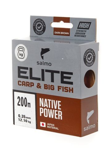 Леска монофильная Salmo Elite CARP & BIG FISH 200м, 0.35мм