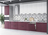 Модульный кухонный гарнитур «Ройс» 3400 (Белый софт/виноград софт), ЛДСП/МДФ, ДСВ Мебель
