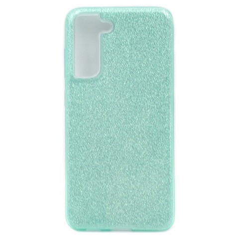 Силиконовый чехол блестящий Sparkle Case Блеск для Samsung Galaxy S21 FE (Зеленый)