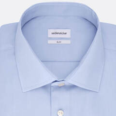 Сорочка Seidensticker Slim Fit 01.675665-10 голубая, удлиненный рукав