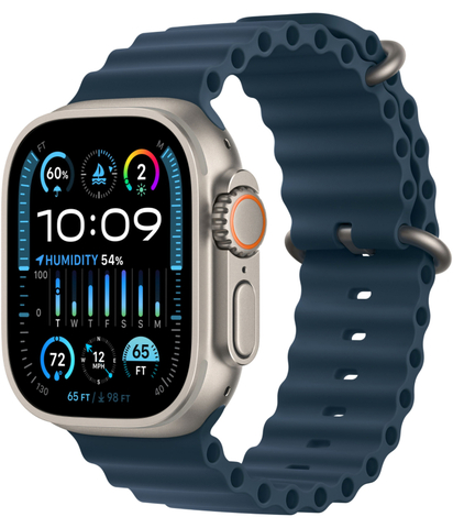 Умные часы Apple Watch Ultra 2 49 мм корпус из титана, ремешок Ocean синего цвета