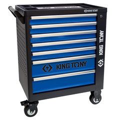KING TONY (87G35-7B-KB) Тележка инструментальная, 7 ящиков, черная