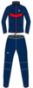 Детский утеплённый лыжный разминочный костюм Nordski Jr. Base Patriot