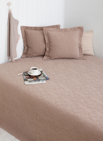 Покрывало 220х240 Luxberry Каменный цветок капучино