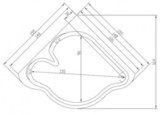 Угловая акриловая ванна МАТРИЦА 155