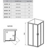 Дверь для душевого уголка раздвижная 120х190 см Ravak Blix BLRV2K-120 1XVG0100Z1