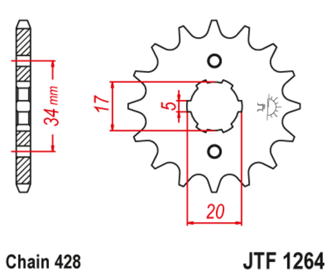 Звезда ведущая JTF1264 14