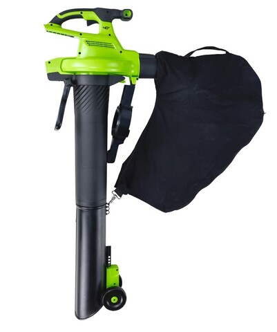 Садовый пылесос и воздуходув Greenworks GD40BVII, 40v, без АКБ и ЗУ (аккумуляторный, 2в1)