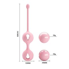 Нежно-розовые вагинальные шарики Kegel Tighten Up I - 