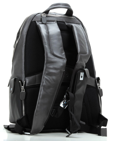 Рюкзак унисекс Piquadro Coleos, чёрный, кожа искусственная/кожа натуральная (CA2943OS/N)